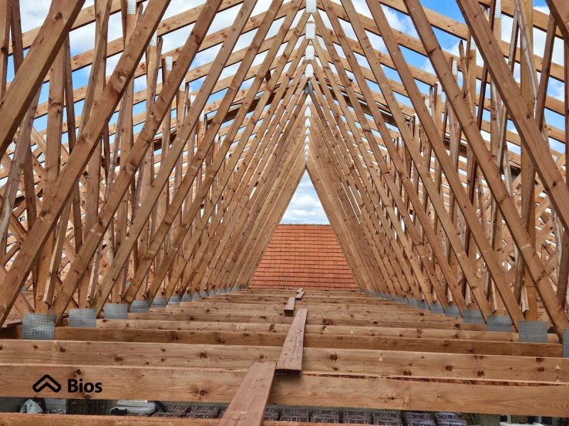 Hala Rovné - detail vazníků